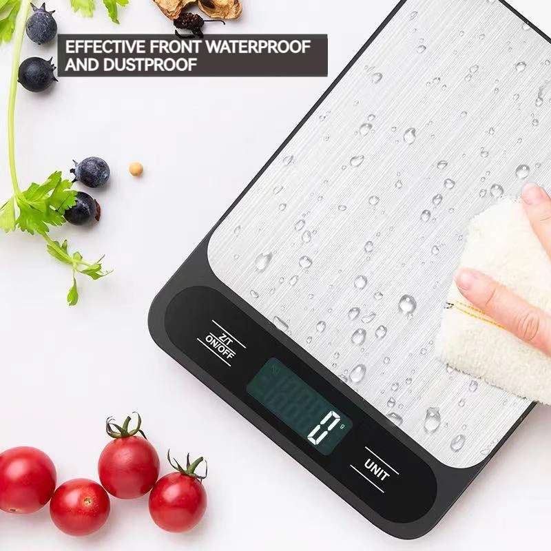 10kg Digital Kitchen Scale Baking Gram Weight Scales LCD Digital Display Electronic Table Scale Personal Healthy Diet Food Scale