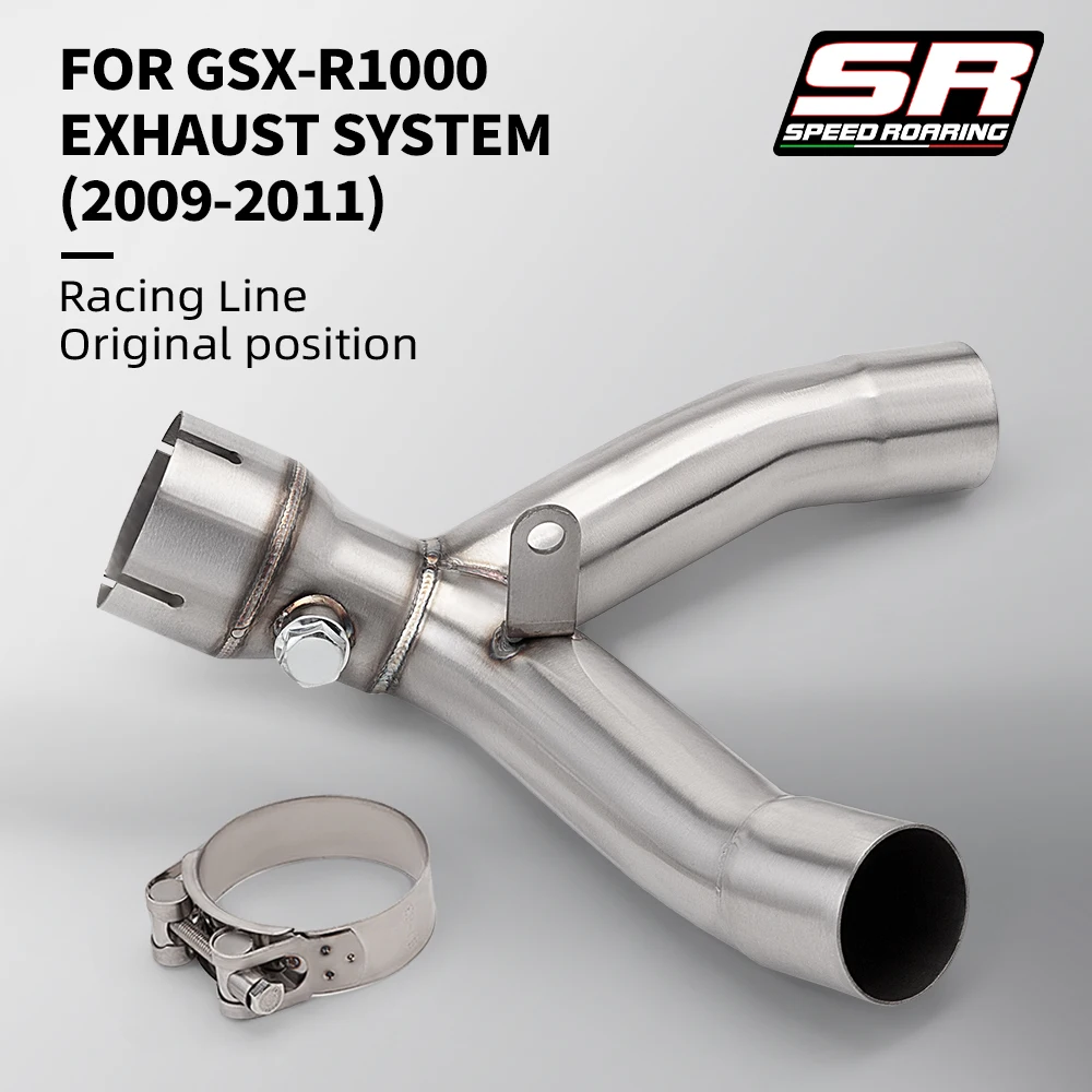 

Suitable for GSR1000, GSR1000GSRK9 (2007-2008 and 2009-2011 models) motorcycle exhaust pipes to connect to the original exhaust