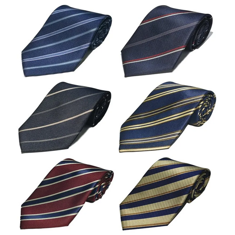 

Men's Fashion Tie 1200-pin 8CM 3in Business Silk Striped Floral Black Navy Blue Yellow Red Brown Necktie for Men Women