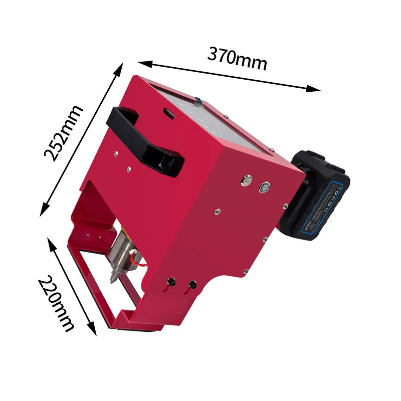 Pneumatic electric marking machine Portable steel plate mold Flange metal lettering machine Lithium battery model
