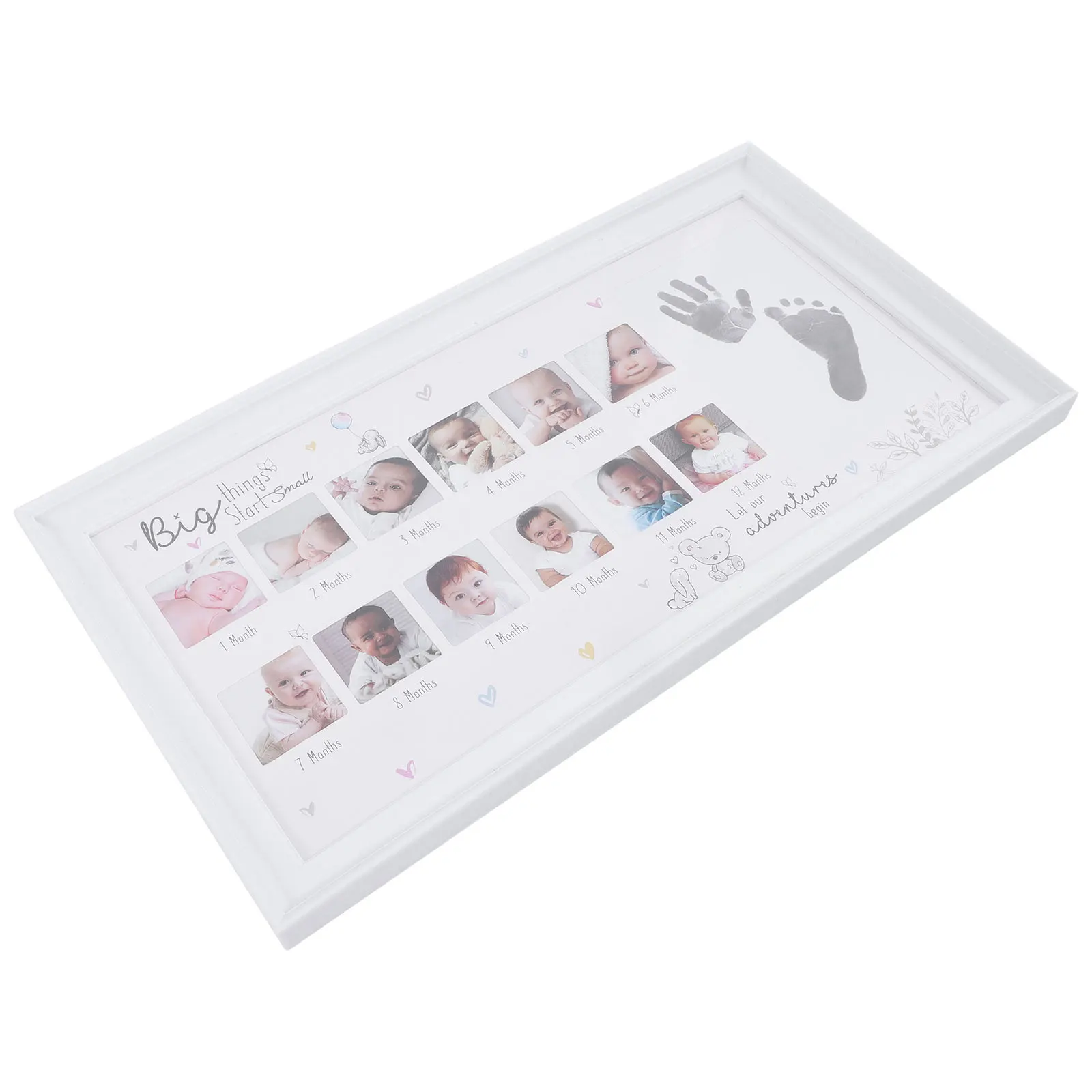 Marco de crecimiento infantil, 12 imágenes exquisitas, decoración para sala de estar, dormitorio, oficina, regalo conmemorativo significativo para bebé