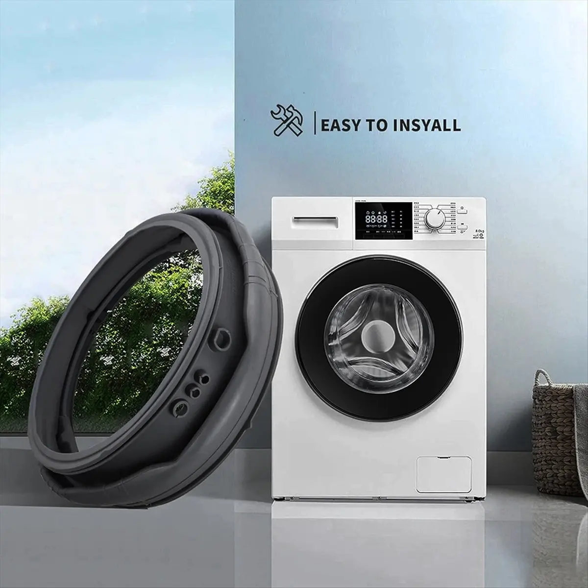 

(ABZD) Уплотнитель дверцы стиральной машины, прокладка дверцы для LG, Kenmore MDS47123605 AP5602285 PS3648651