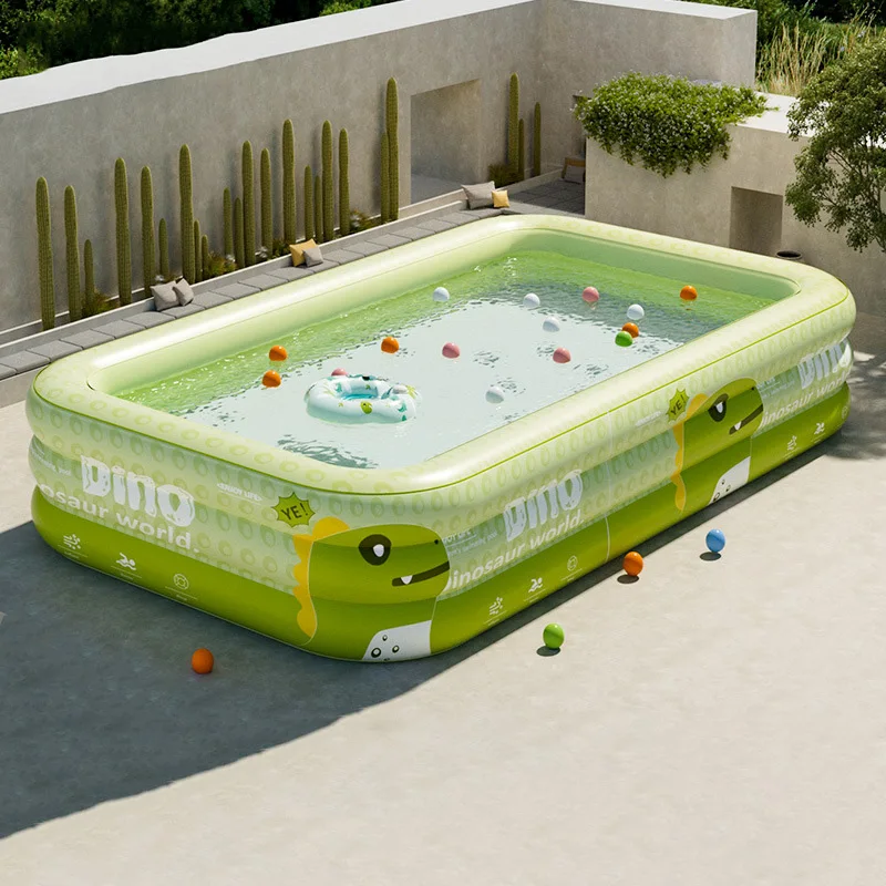 

Складной надувной детский бассейн для малышей, утолщенный водный игровой центр из ПВХ, портативный задний двор, уличное семейное использование