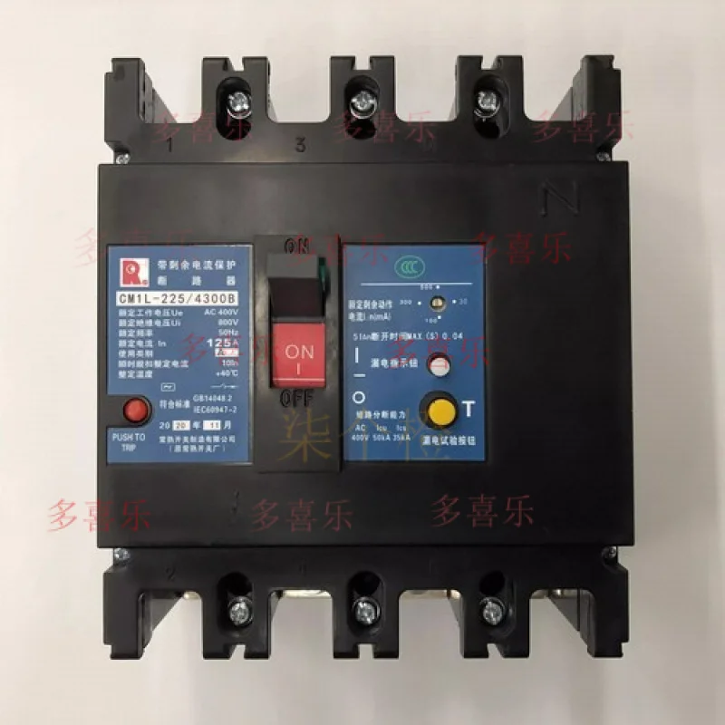 EE   1PCS for CM1L-225/4300B 4P 125A Leakage Switch