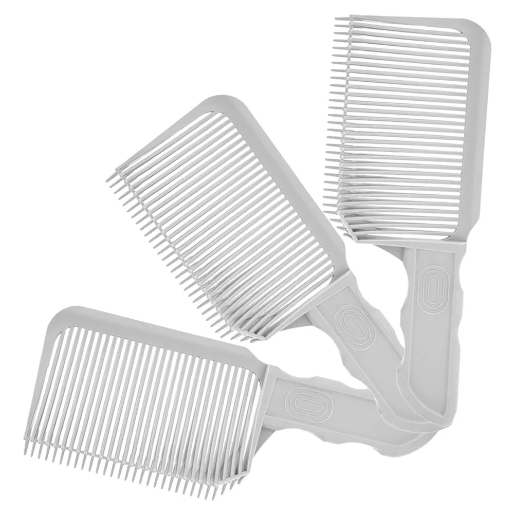 

3 Pcs Flat Comb Man Combs Hair Blending Plastic Haircut Fade Tool Friend