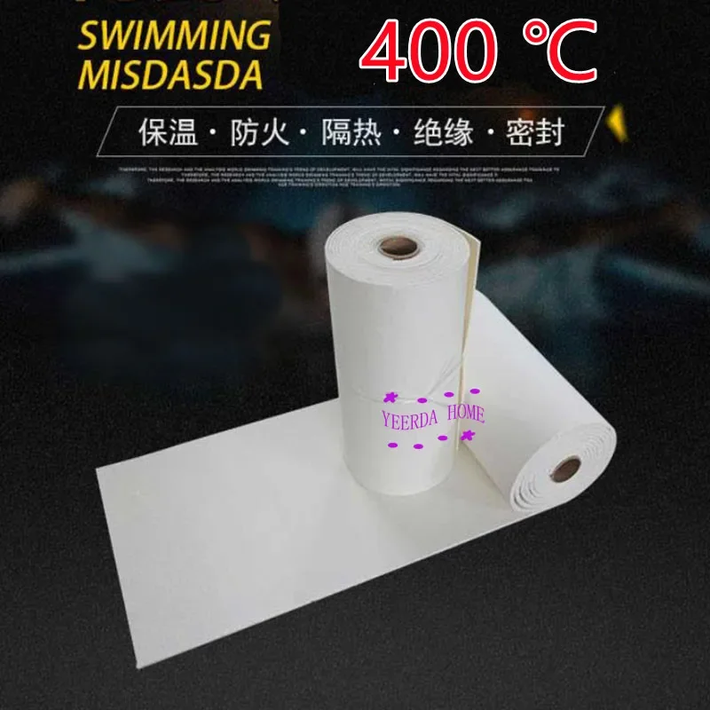 1PCS 1260°C Ceramic Fiber Paper, High Temp Insulation Gasket Sheet for Furnace, Kiln & Boiler Sealing