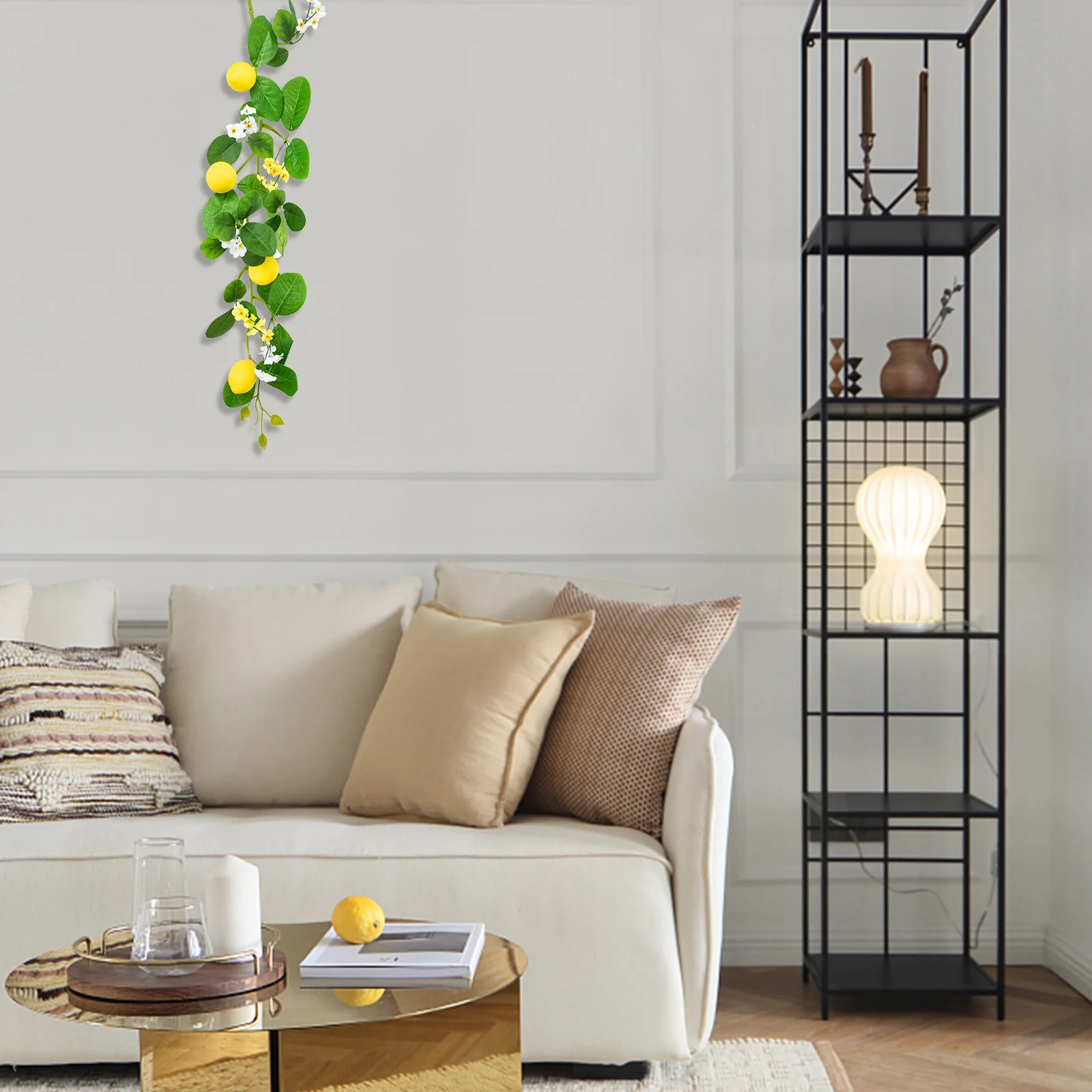 

Artificial Lemon Garland Hanging Rattan Decor For Home Wall Mounted Plant Vine Pendant Fruit Garland With Lemon Simulation