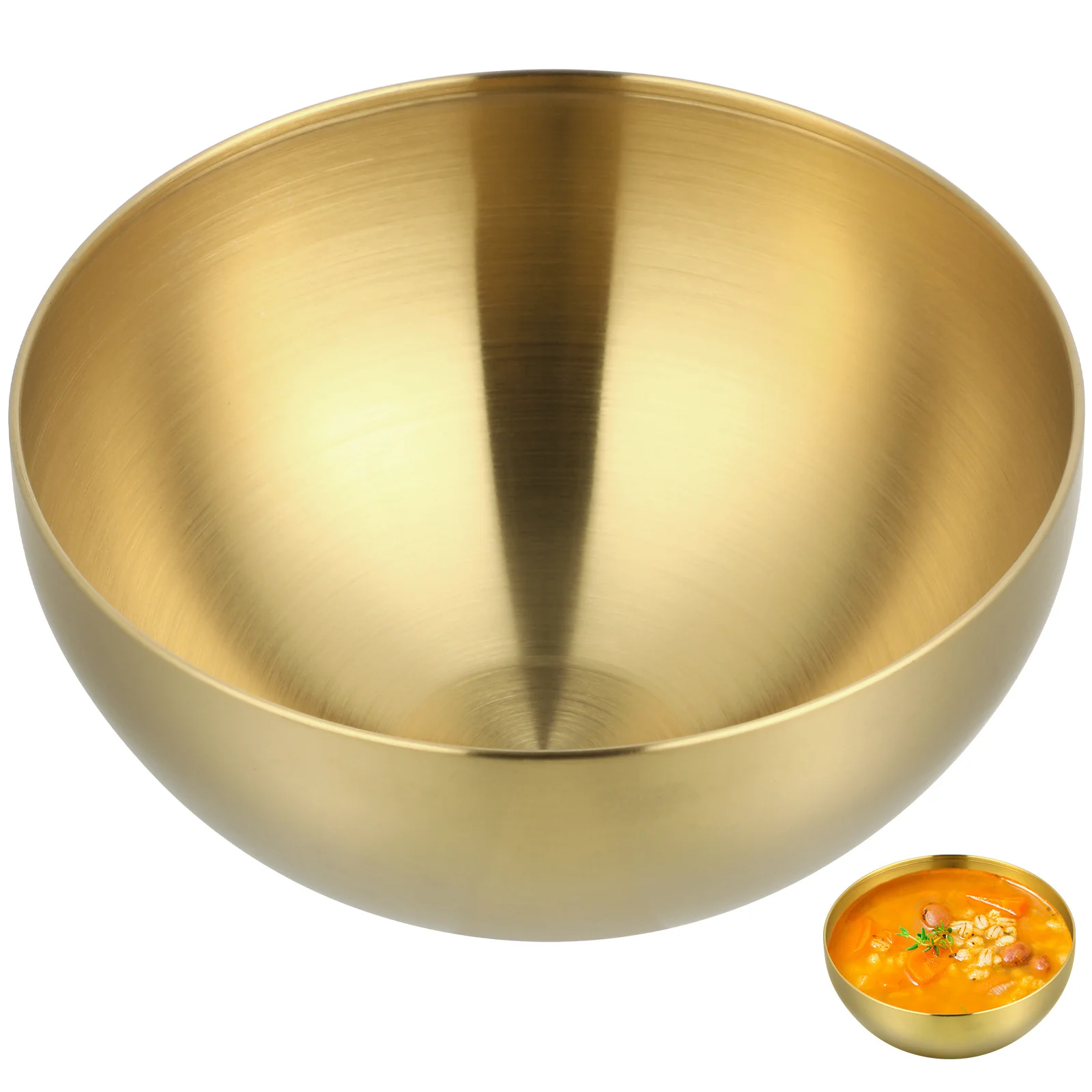 

Elegant 20Cm Salad Serving Bowl Reusable Stainless Steel Food Bowl for Parties Dinner Gatherings and Home Use