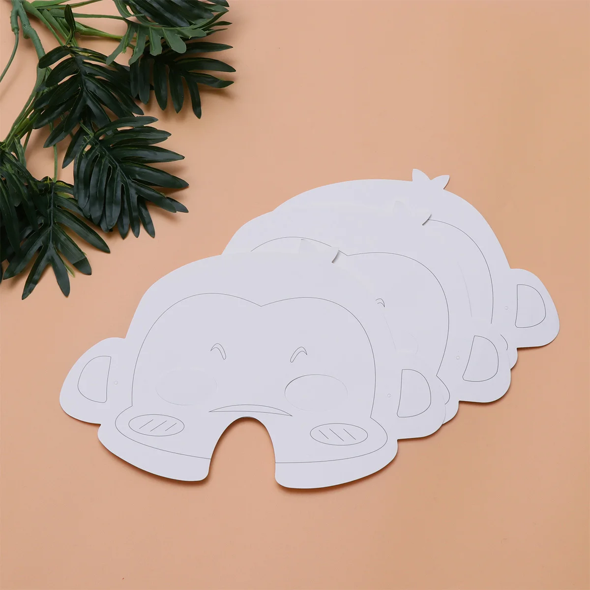 Blank Masquerade Masks Animal Paint Paper Kid Craft to Coloring Paintable Decorate