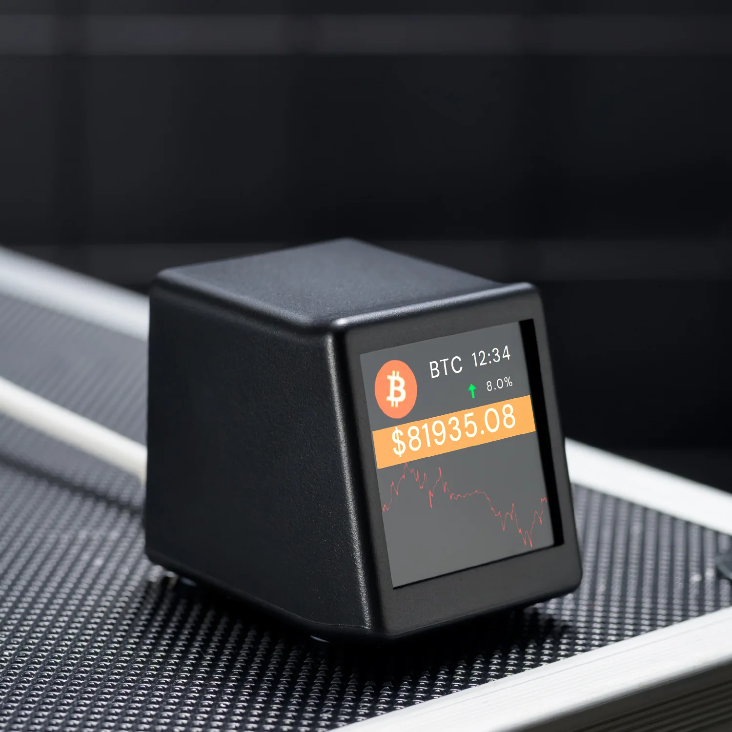 BitCoin Stock Price Display Tracker Ticker Cryptocurrency in Real Time On Desktop Gadget BTC ETH DOGE Weather Clock