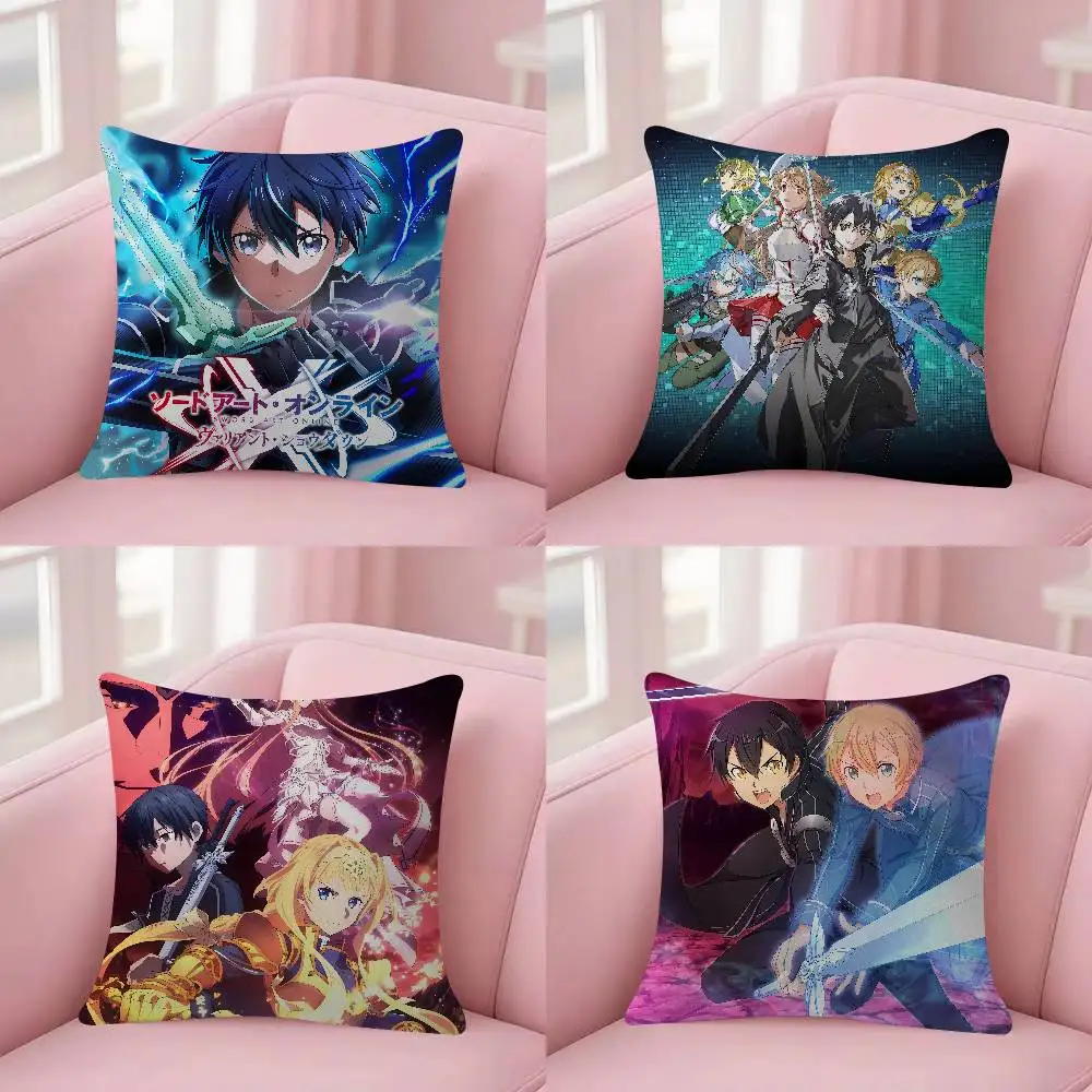 Asuna S-sword Art Online Progressive Pillow Anime Pillow Sofa Bed Head Pillow Cover Cushion Cover Fashion 30x30 40x40 45*45cm