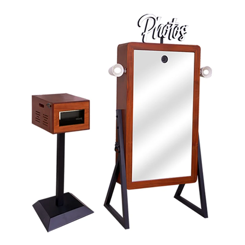 Retro magic mirror interactive photo mobile photo booth