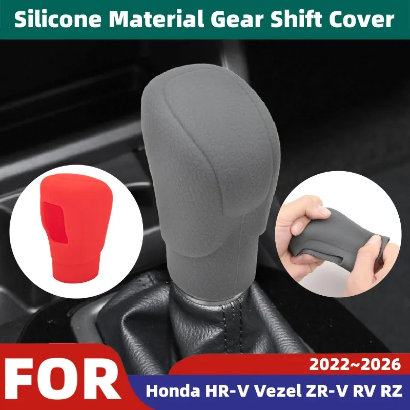 

For Honda HR-V Vezel ZR-V/RV/RZ 2022~2026 Car Automatic Gear Head Shift Knob Cover Shift Lever Wear-resistant Trim Protect Cover