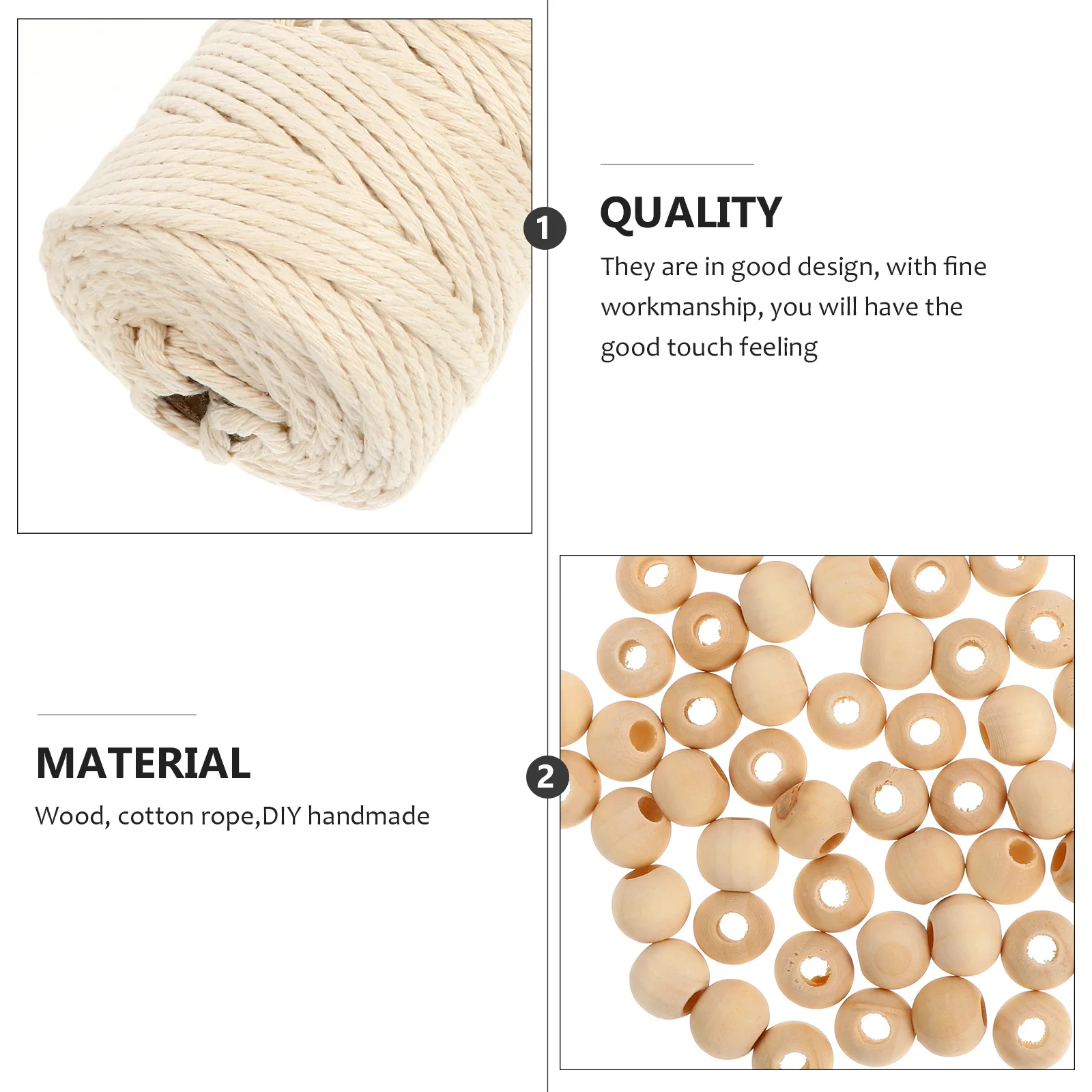 

DIY Tapestry Cotton Rope Macrame Cord Set Wall Hanging Plant Hanger Tapestry Diy Cord Decor Accessories Craft Project