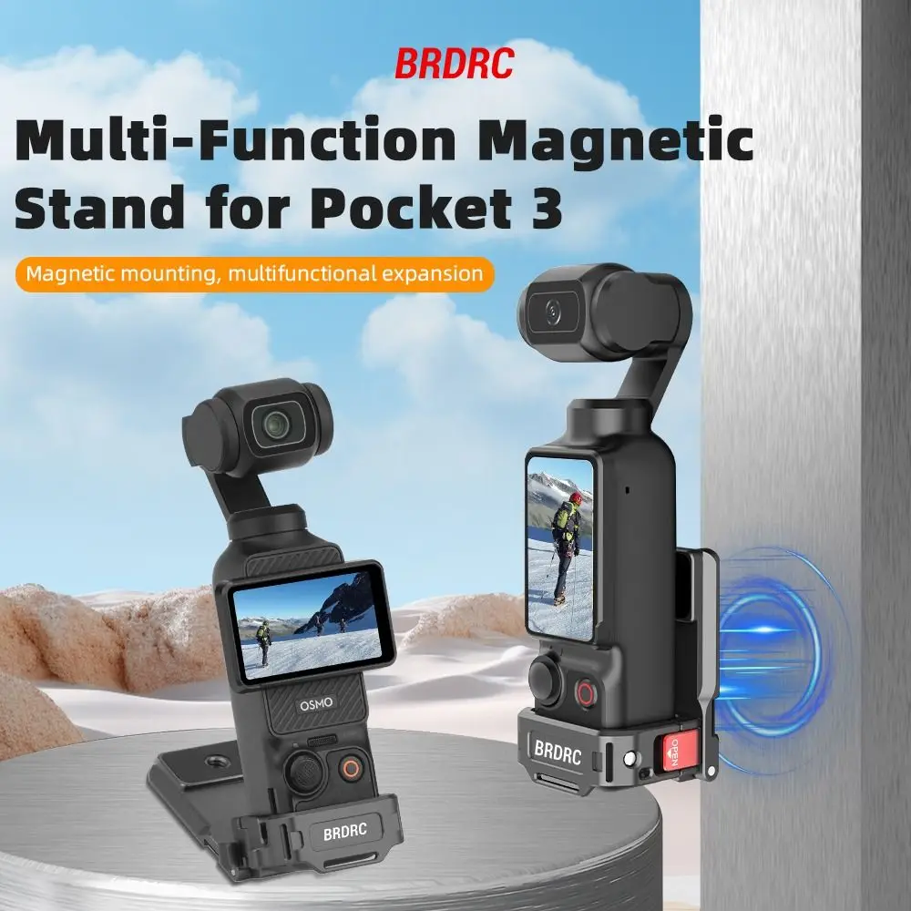 

High Quality Magnetic Adapter Frame with Hand Rope Non-slip Desktop Mount Base Portable Drone Accessories for DJI Osmo Pocket 3