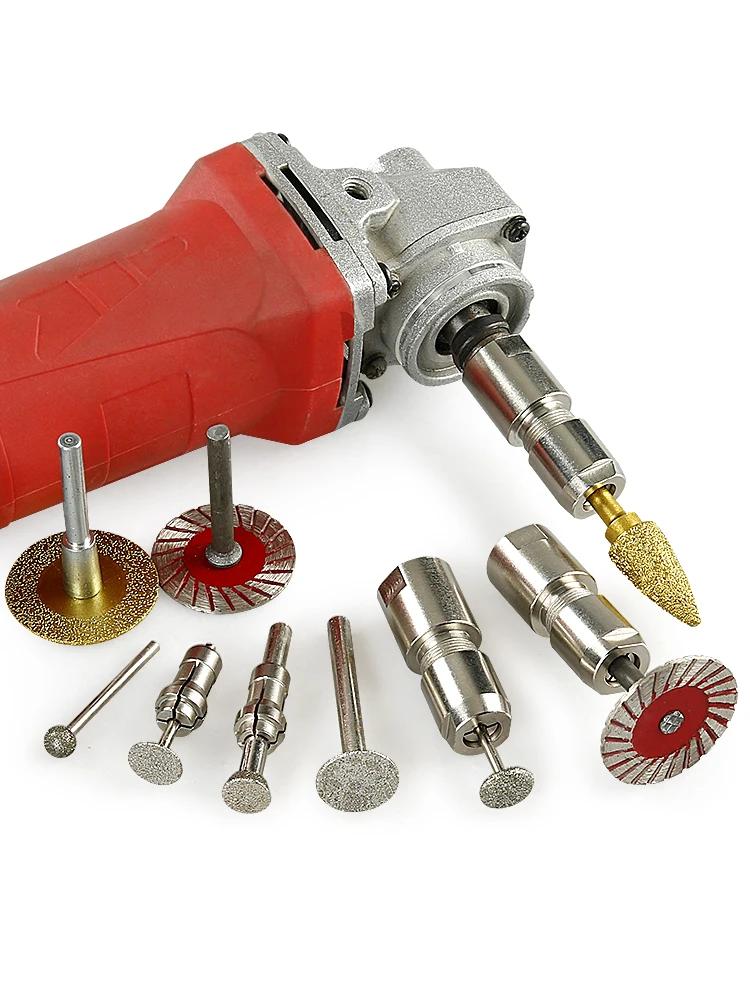 6/3mm Universal-Winkelschleifer-Adapter für Geradschleifer, Spannfuttertyp, M10 M14 5/8-11 Gewinde, Schleif- und Schneidwerkzeug – Detail 10