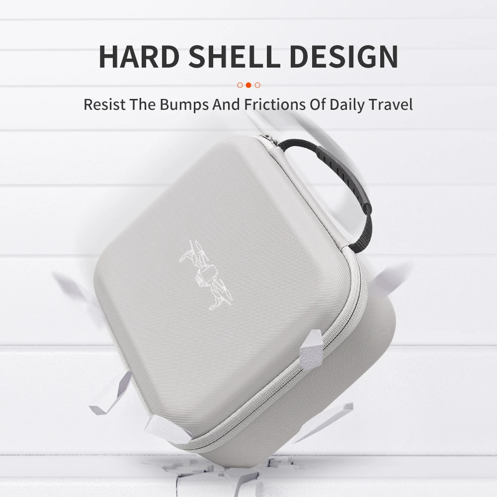 XFJI Storage Bag Protective Carrying Case PU Leather Handbag for DJI Mini 4K/Mini 2SE/Mini 2 Drone Controller Accessories