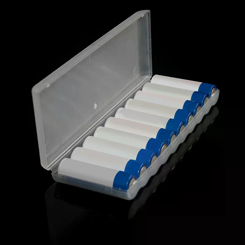 10 Slots Transparent Plastic Battery Storage Box Hard Container Holder Case For AAA/AA Battery Organizer Accessories