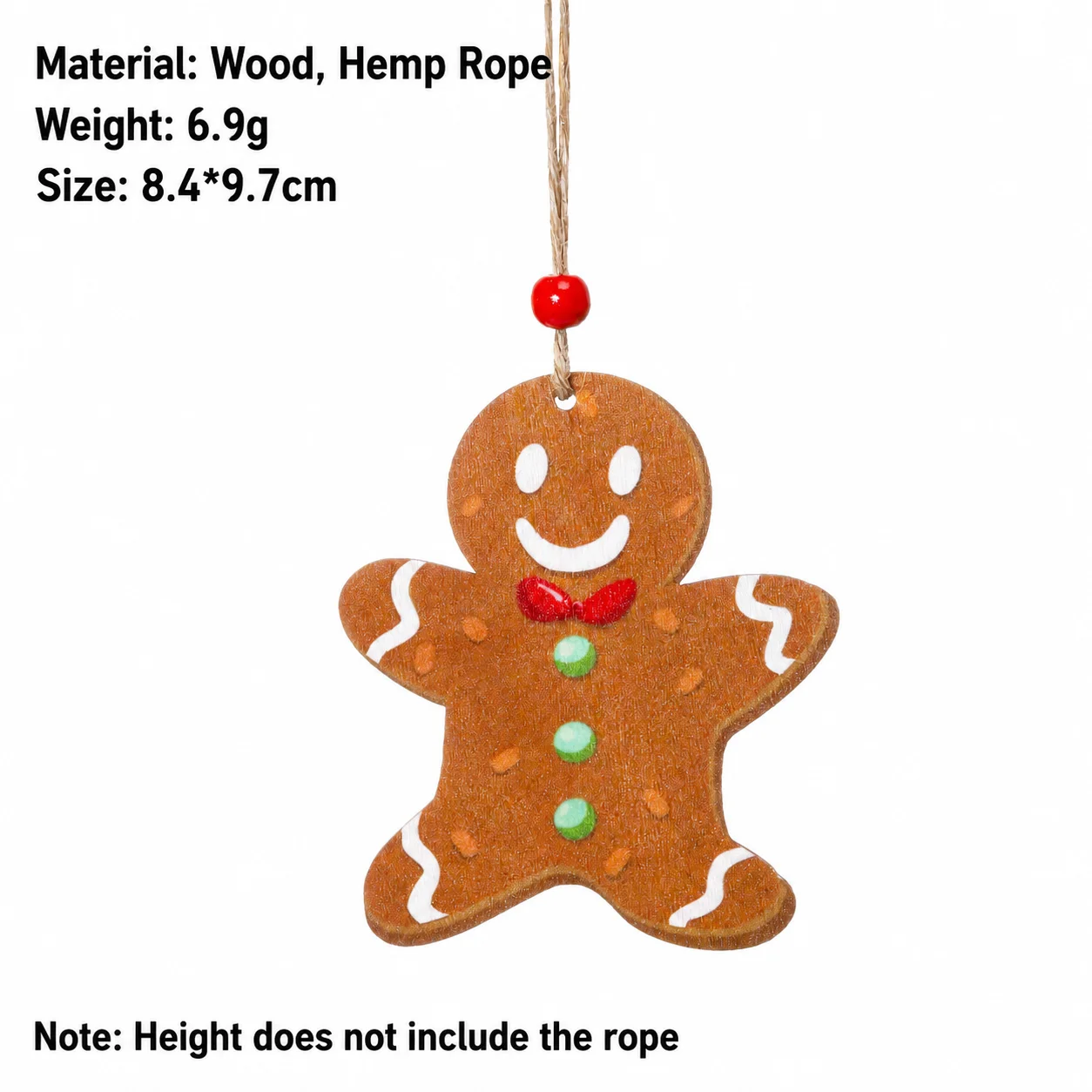 Wooden Christmas Hanging Ornament Cute Assorted Christmas Tree Pendant Decorative Tag for Indoor Outdoor Holiday Decoration