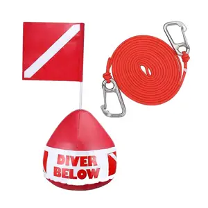 Dive Flag Float Float Signal Freediving Rope Dive Flag Buoy Inflatable Signal