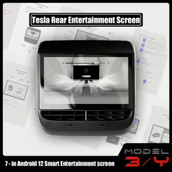 Android 12 7 inch Smart Screen Car Radio 2+32g for Tesla Model 3 Y Rear Seat Multimedia Display Wireless Car-play Smart Screen