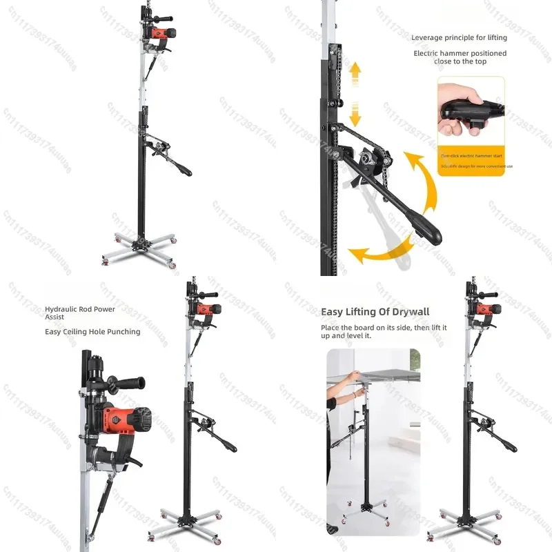 Telescopic Hammer Drill Support Stand Thickened Ceiling Drilling Bracket for Rebar Punching Hole Drilling Auxiliary Tool