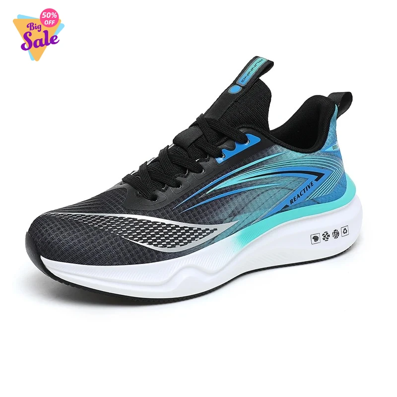 

Мужские кроссовки 2026 года: новые, весенне-осенние, повседневные, с толстой подошвой, сетчатым верхом, дышащие, модные, удобные, молодежные, спортивные.