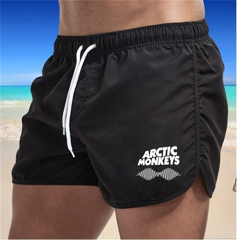 Drawstring Men Swim Trunks Swim Shorts Bathing Suit Quick Dry Board Shorts Breathable Summer Surfing Beach Shorts Sports Pants