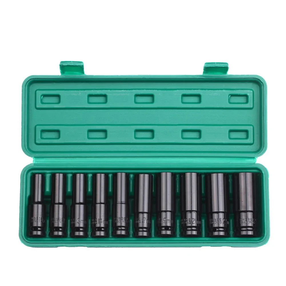 

1/2 Inch Drive Sockets Carbon Steel Sockets Garage Workshop Reducing Slipping Sturdy Construction Wide Size Range