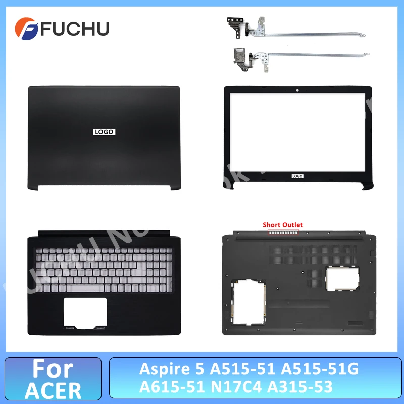 

For Acer Aspire 5 A515-51 A515-51G A315-53 A615-51 N17C4 Laptop LCD Back Case New Cover/Front Bezel/Hinges/Palmrest/Bottom Shell