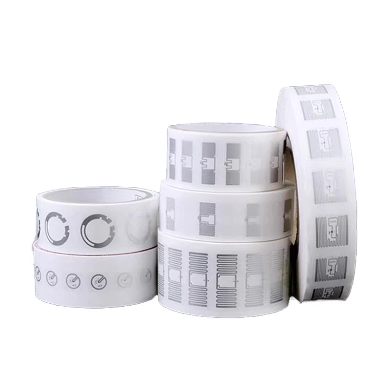 20 Stück kleine RFID-UHF-Tag 860 ~ 960 MHz ISO18000-6C NXP U8 U9 H3 H10-Chip selbstklebender elektronischer Label-Nass-Inaly-Tag-Aufkleber