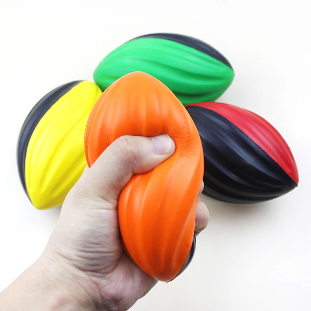 Mini Soft Standard Sponge American Football Soccer Rugby Squeeze Ball Anxiety Relief Kids Adults Birthday Gift Party Toys