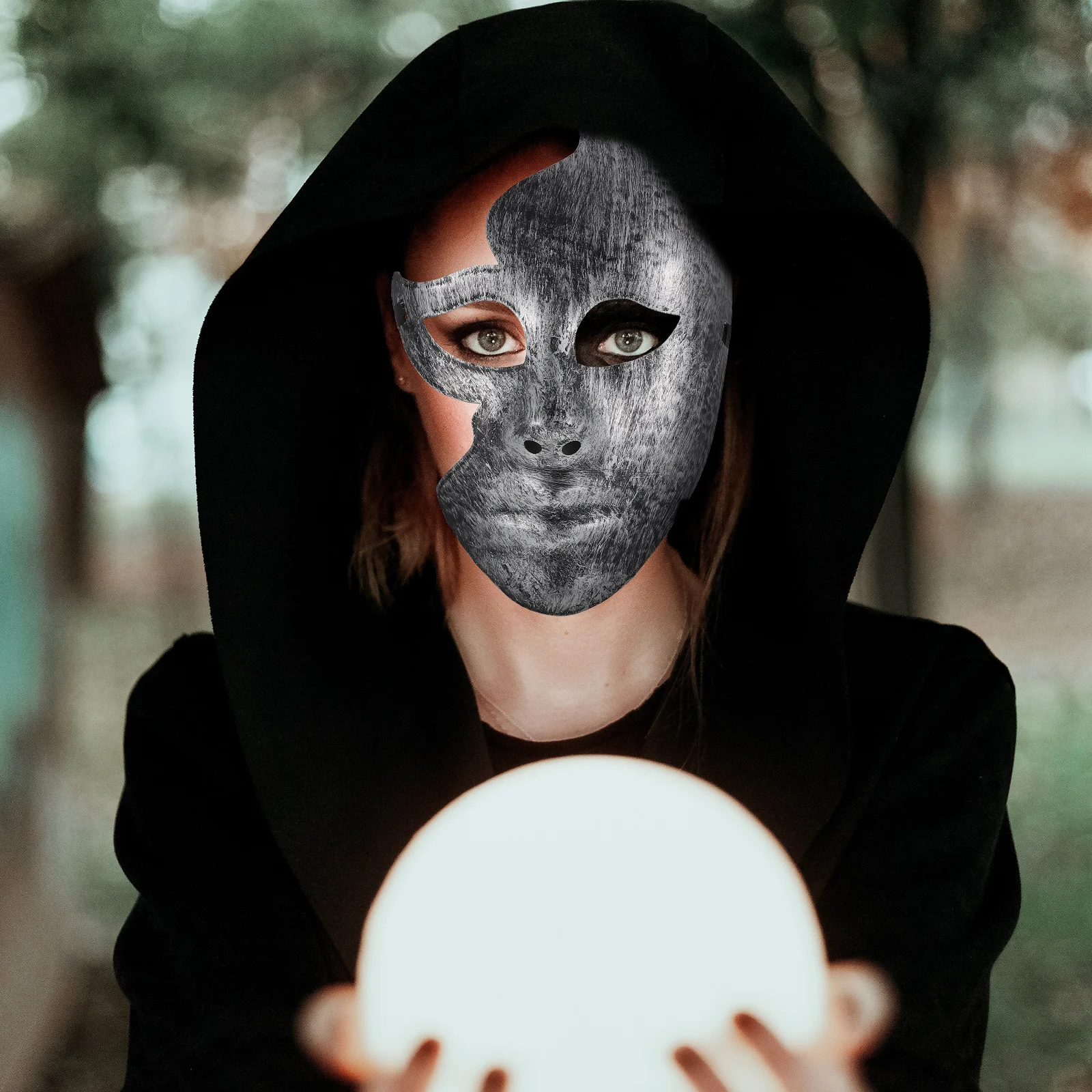 หน้ากากแฟนซีแบบโปร่ง 2 ชิ้น สไตล์วินเทจ ทำจากพลาสติก ครึ่งหน้า สำหรับงานปาร์ตี้ ตกแต่งเทศกาล แต่งกายเล่นบทบาทสมมติ อุปกรณ์ประกอบการแสดง