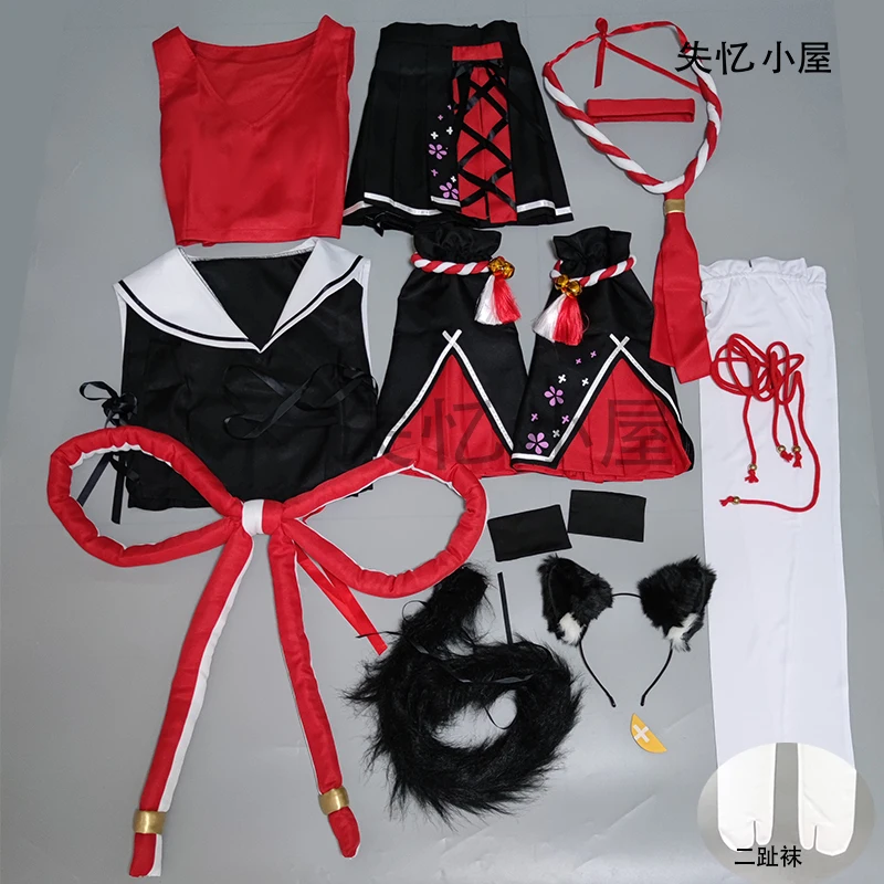 Hololive Okami Mio Cosplay Costume Halloween Party Outfit Custom Made Any Size 001 view 5