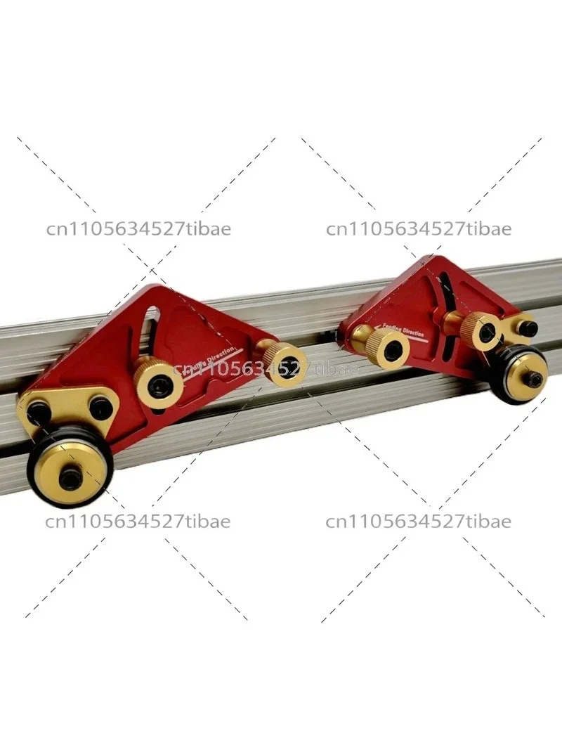 Double Wheel Woodworking Feather Board Bearing Roller Press for Table Saw Inverted Multi Function Wood Tool