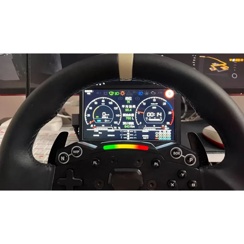 Simulated Racing Game Multifunctional Dashboard7-inch OLED Screen Display Meters For Moza R3 R5 R9 R12