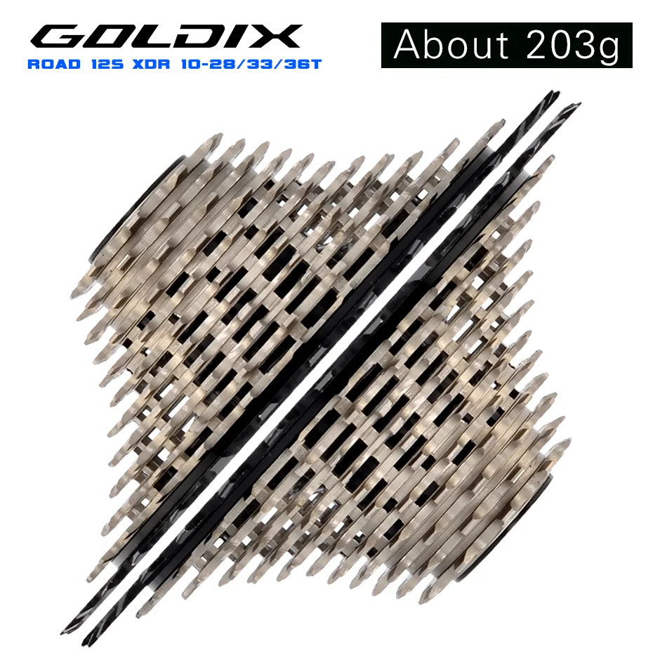 GOLDIX 12s weg xdr cassette 10-28T 10-33T 10-36t k7 staal cnc lichtgewicht tandwiel voor elektronisch schakelen r9270 r8170 rood