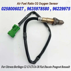 NEW High Quality Lambda Oxygen O2 Sensor 0258006027 96359785 96229975 For Citroenn C2 C3 C4 C5 C8 Xsara Peugeott 207 307 407