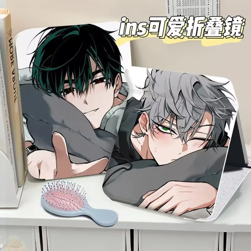 

Складное зеркало для макияжа в стиле аниме «Alien Stage», портативное студенческое общежитие, настольное портативное туалетное зеркало Till Ivan