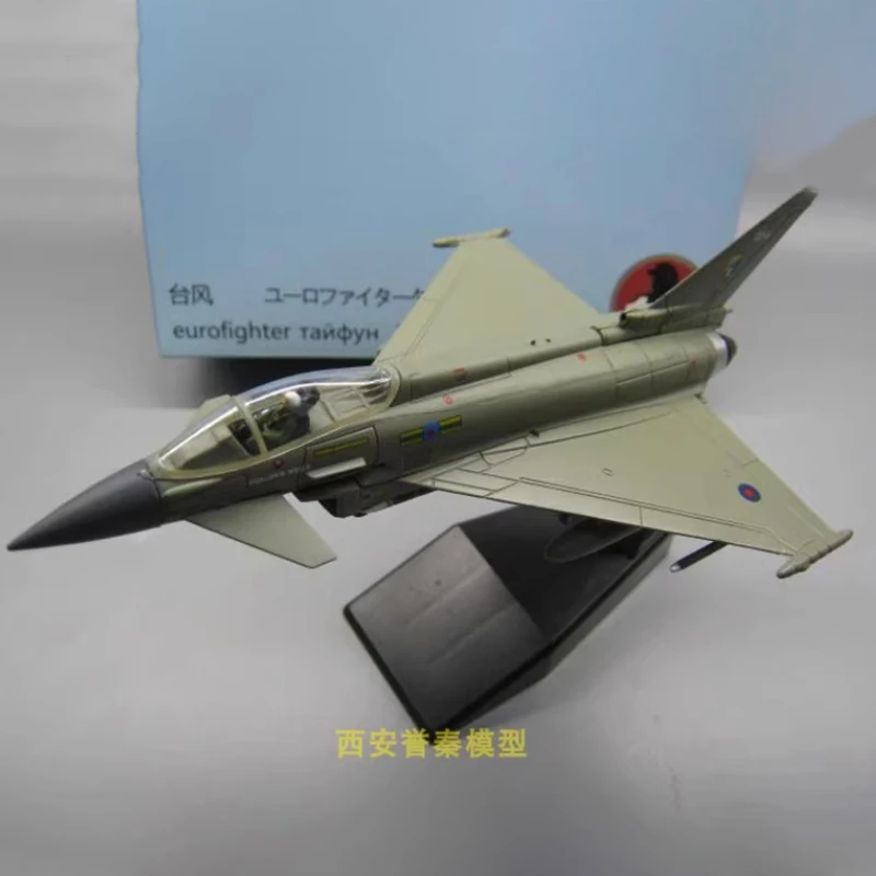 Diecast 1:100 Scale Typhoon fighter EF-2000 Alloy Finished Simulation Model Static Decoration Souvenir Gifts For Adult Boy