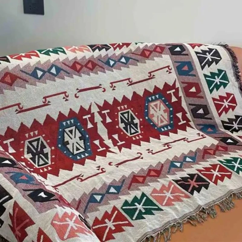 

Picnic blanket, outdoor camping blanket, sofa blanket, multifunctional office nap blanket, Bohemian homestay decoration blanket