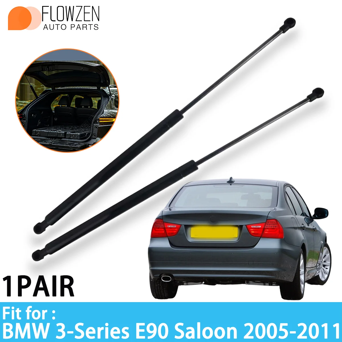 

Trunk Gas Struts Spring Bar OE 51247060623 51244365788 Rear Shock Strut Bar Pressure Rod For BMW 3 Series E90 Saloon 2005-2011