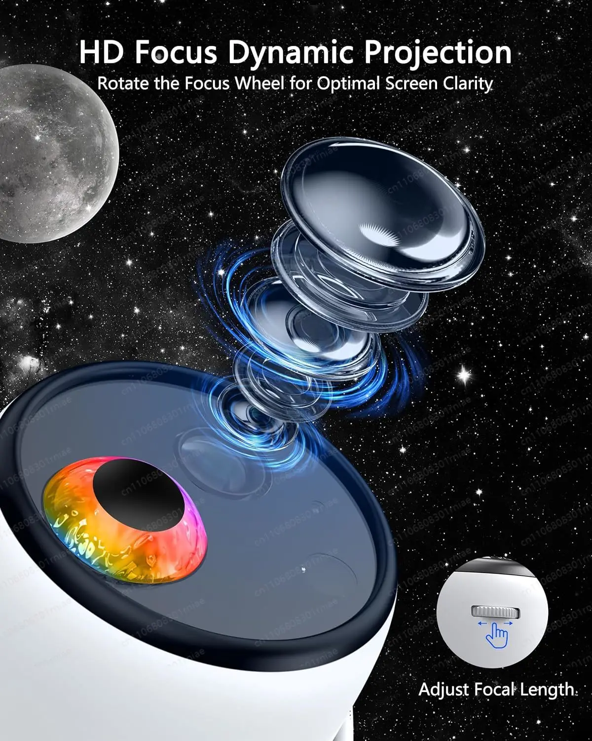 90 dynamic scenes high definition planetarium night light speaker high definition 3D galaxy starry sky projector