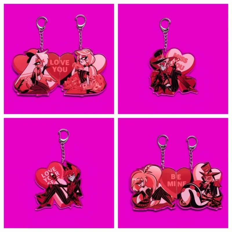 Valentines 2025 Key Chain Women Vox Valentino Acrylic Key Ring The