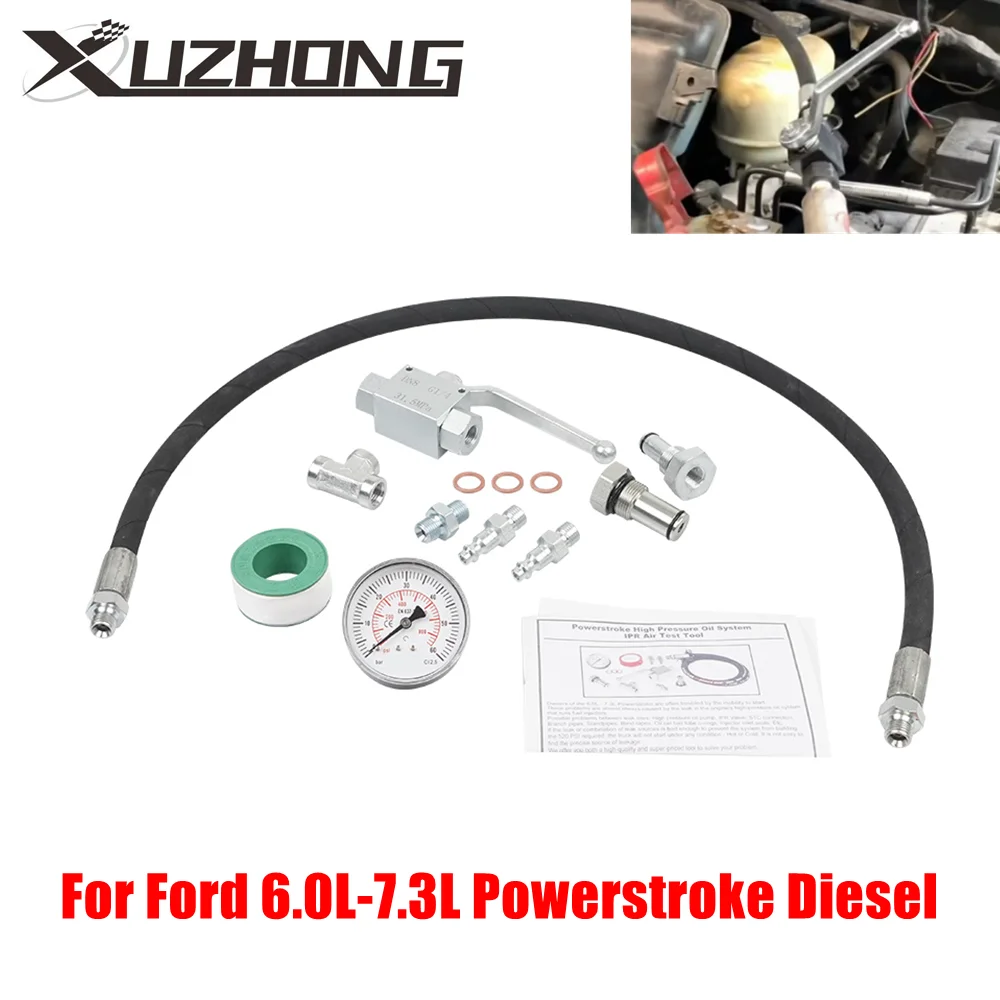 

Специальный набор инструментов для испытания воздуха IPR системы масла под давлением, подходит для прочного дизельного двигателя Ford 6,0 л-7,3 л Powerstroke TF-1141-BK