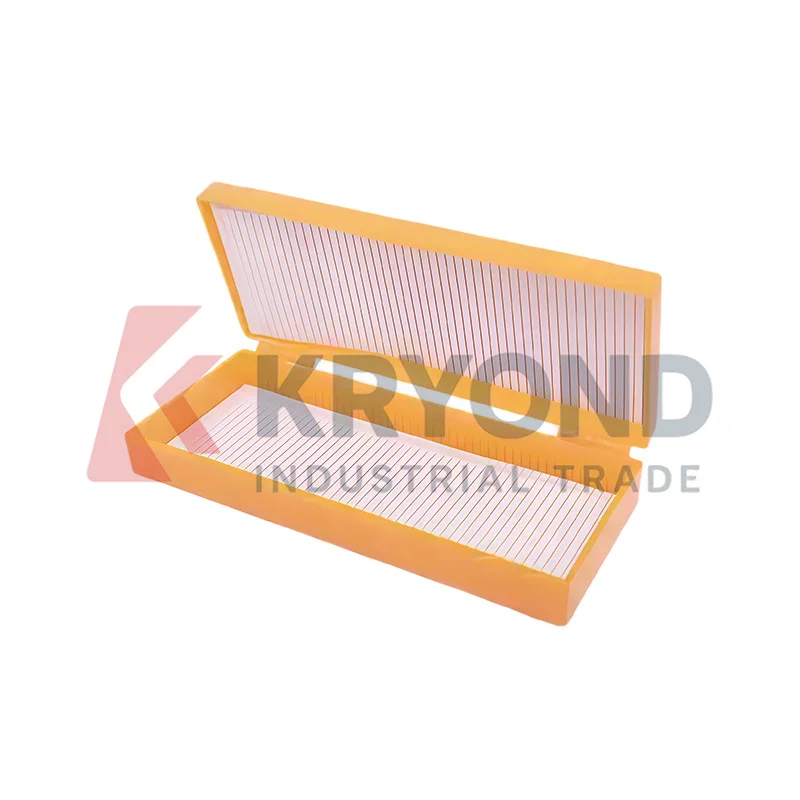 Solarbio YA0690 Slide Storage Box Laboratory Consumable for Microscope Specimen Preservation Research Organization 50 Slides Use