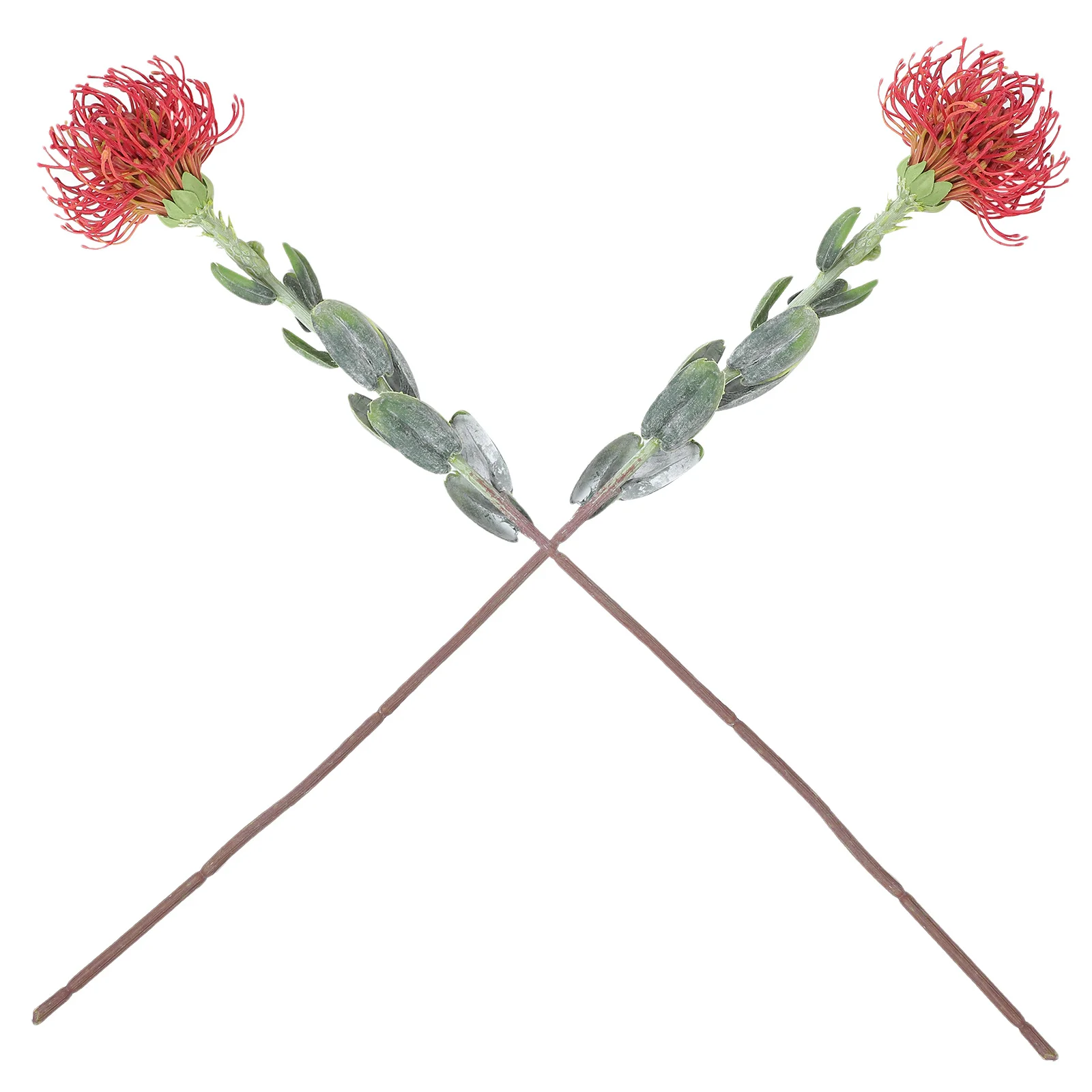 

2pcs Plastic Ornaments Artificial Flower Stems Realistic Home Decor Lightweight Festive Party Office Decoration Diy