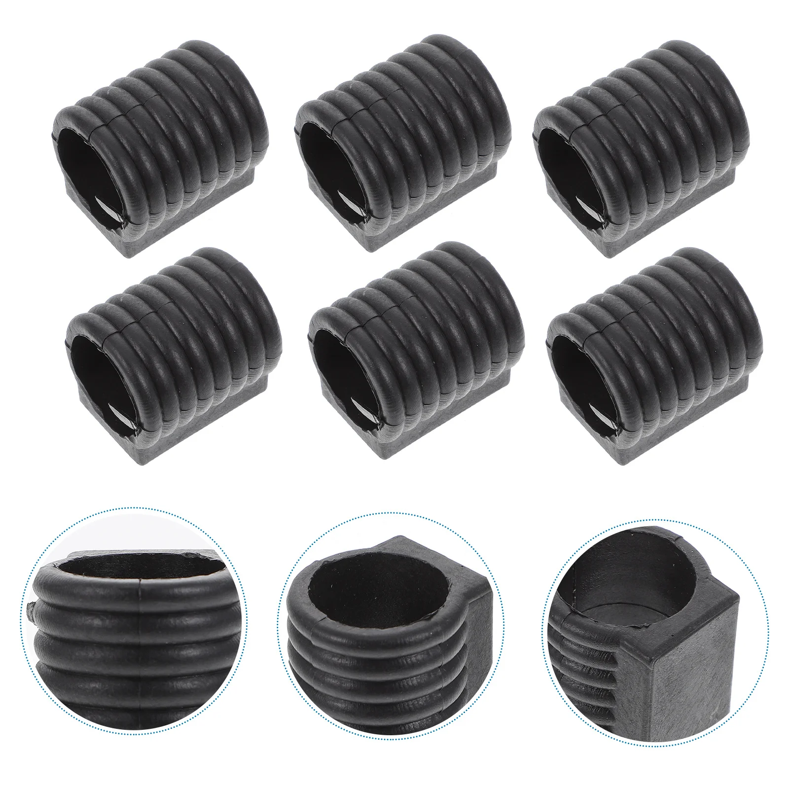 

50Pcs Chair Legs Tips Caps Strong Plastic Furniture Foot Pads Anti-Slip Anti-Friction Guards for Home Office Furniture Covers