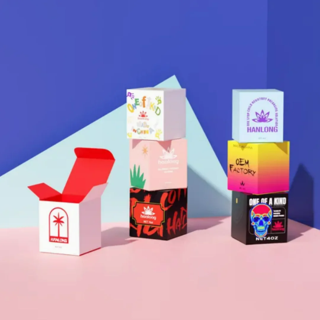 Custom Printed Color Cosmetic Packaging Folding Perfume Paper Gift Box with Logo Any Size Any Shape Any Quantity Free Shipping view 6