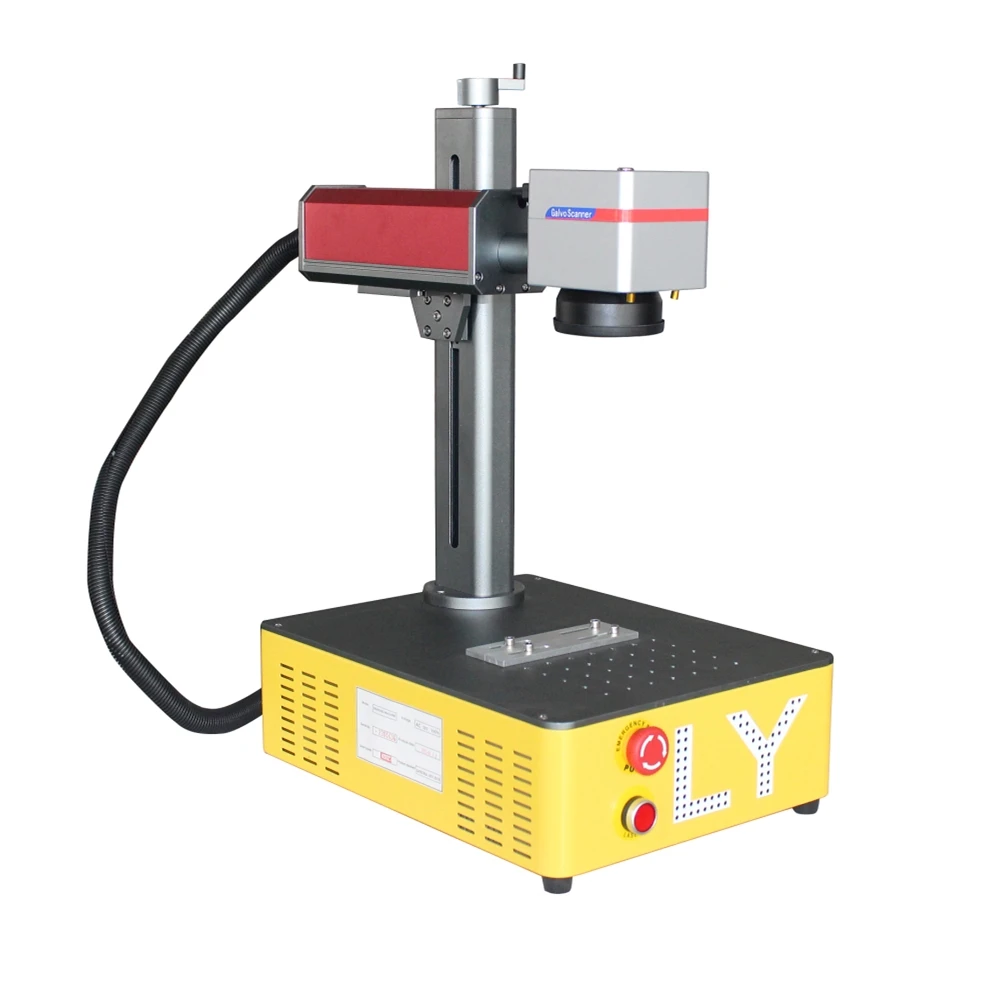 

LY Mini Desktop Fiber Optic Marking Machine for Metal PVC PE Cutting 220/110V Optional Fiber Engraver RAYCUS 20/30W